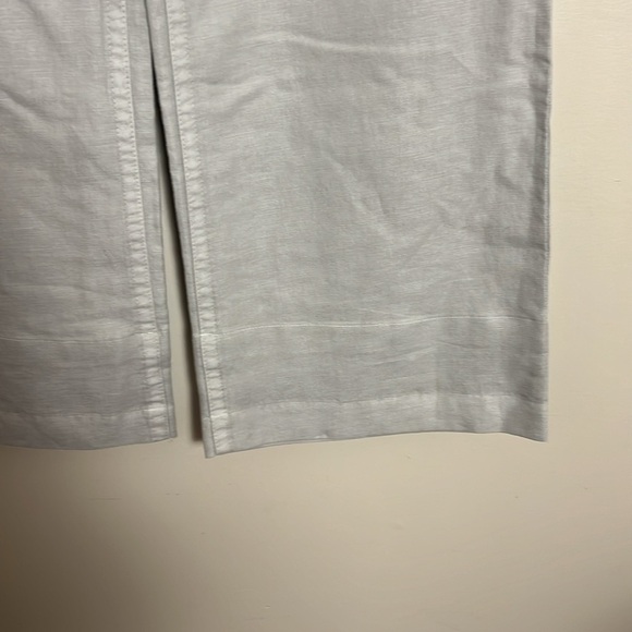J. Crew Beige Linen Favorite Pant Size 2 Wide Leg Lagenlook Coastal Preppy Beach - Picture 8 of 16